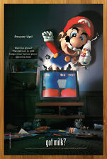 2000 Super Mario 64 GOT MILK? Vintage Print Ad/Poster N64 Nintendo 64 Promo Art picture