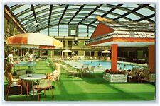 c1960 Interior View Midway Motor Lodge La Crosse Wisconsin WI Unposted Postcard picture