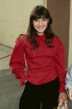 America child actress Danielle Brisebois wearing a red blouse blac- Old Photo picture