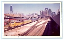 1973 Milwaukee Road 95-C Train Hancock Tower Downtown Chicago Illinois IL Photo picture