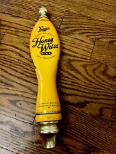 Leinenkugel Yellow Vintage Ceramic  Beer tap handle  Leinie's Honey Weiss 12” picture