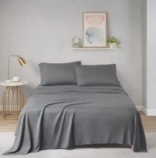Intelligent Design Microfiber All Season Soft Touch Charcoal Queen Sheet Set picture
