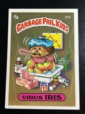 1985 Topps Garbage Pail Kids GPK First Original Series 1 OS1 21a Virus Iris picture