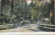 Croton Falls Iron Bridge New York Antique Postcard 1909 picture