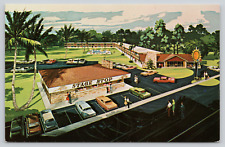 Postcard Silver Springs, Florida , Quality Courts Motel/Stage Stop Rest. A553 picture