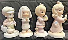 4 precious moments figurines get into the habit of prayer picture