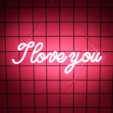 I Love You Neon Sign for Home Decor and Wedding Gifts Valentines Day Gifts picture