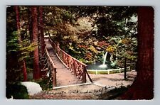 Portland OR-Oregon, Rustic Bridge, City Park, c1908 Vintage Souvenir Postcard picture