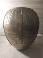Hand Made Vintage Brass Vase From India picture