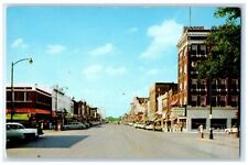 c1960 Main Street Looking North Exterior Building Ottawa Kansas Vintage Postcard picture
