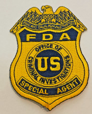Food & Drug FDA Administrtion Criminal Investigations Patch Unused picture