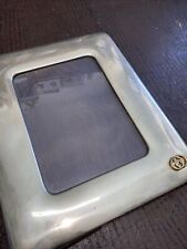 Rare , vintage Gucci made in Italy silver tone picture frame with Gold Logo picture
