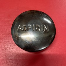Vintage Brass ASPIRIN Paperweight A & M New York Pharmaceuticals picture