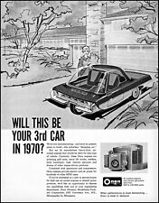 1961 Streamlined FutureCar of 1970 Onan air-cool engines retro art print ad L87 picture