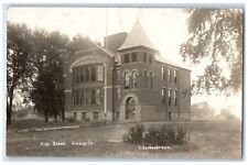 c1910's High School Amboy Illinois IL RPPC Photo Unposted Antique Postcard picture