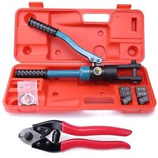 60Kn Upgraded Custom Hydraulic Hand Crimper Tool For 1/8