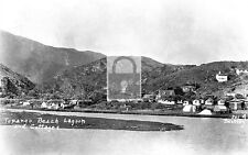 Topanga Beach Lagoon Cottages Malibu California CA Reprint Postcard picture