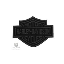 HARLEY DAVIDSON PATCH SMALL BLACK SHIELD sew / iron on 3.5