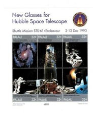 Palau 1998 - Hubble Telescope Space - Sheet of 6 Stamps - Scott #453 - MNH picture