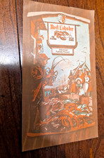 Vintage Small Red Lobster Seafood restaurant menu 8.5" x 4.5" 1970s picture