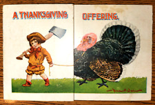 Fold Out Postcard Thanksgiving Advertisment International Clothing Allentown NJ picture