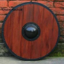 24 inch Medieval Round Shield Viking Shield Unique vintage Design Shield Wooden picture