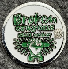 IBEW Brotherhood Challenge Coin Mental Health Broken Crayons Still Color I’m OK picture