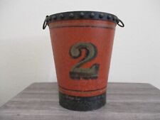 ANTIQUE / VINTAGE FIREMAN'S FIRE BUCKET - FIRE EXTINGUISHER (FIREFIGHTING) RARE picture