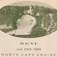 Vintage 1929 S.S. Reliance North Cape Cruise Luncheon Menu picture
