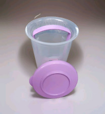 Tupperware Pick A Deli Pickles Round Clear Container Purple Lid  Strainer picture