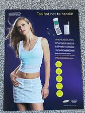 Vintage 2000's UK Magazine Advert Picture Samsung SGH-A100  Mobile Cell Phone Ad picture