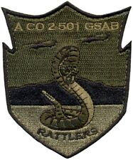 US ARMY A Co. 2-501st GENERAL SUPPORT AVIATION BATTALION - RATTLERS - PATCH -OCP picture