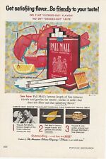 1959 Pall Mall Cigarette Print Ad Original American Tobacco Co Light either end picture