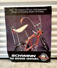 Rare Large ‘67, ‘91 Schwinn Orange Krate Shop Poster Sign 24” X 30” Double Sided picture