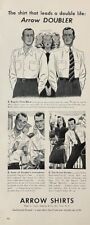 Rare 1941 Original Vintage Arrow Shirts Mens Fashion Clothing Suit Advertisement picture