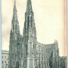 c1900s New York City, St Patrick's Cathedral Postcard Catholic Church Vtg A12 picture