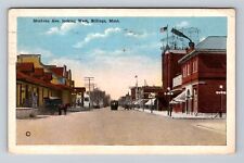 Billings MT-Montana, Montana Ave Looking West, Antique, Vintage c1923 Postcard picture