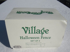 Department 56 Halloween Fence Set of 2 Village Accessory #52702 in factory box picture