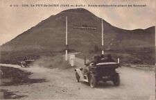 Antique Car Automobile Road to Summit Le Puy-de-Dome France Vintage Postcard picture