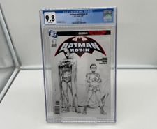Batman and Robin #1 CGC 9.8 Frank Quitely Sketch 1:250 1st App Prof Pyg DC 2009	 picture