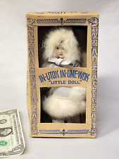 c1950s Vintage In-Utok In-Une-Wok ALASKA Little Doll Native American Eskimo BOX picture