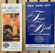 1964 AAA New York City World's Fair Edition Vintage Road Map & Tour Book LOT picture