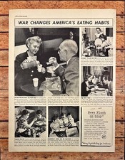 Heinz 57 War Changes America's Eating Habits WWII Vtg Print Ad 1944 picture