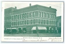 1905 Masonic Block Exterior Building Concord New Hampshire NH Vintage Postcard picture