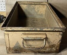 Vintage All American Chicago Metal Bin With Handles  picture