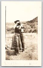 Ray Armstrong Cowboy Cowgirl Dargal RPPC Photo Postcard Stockton Ranch Raton NM picture