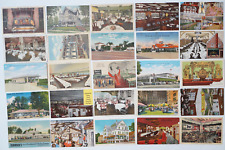 Restaurant Postcards LOT 25 Old Linen Food Exterior Interior Dining Room Inn Bar picture