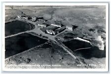 1958 Hunter's Lodge Aerial View Eastman Air Mail Lakeview OR RPPC Photo Postcard picture