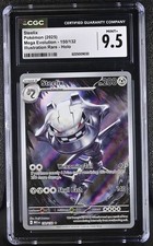 CGC 9.5 Mint + Steelix 150/132 Illustration Rare Mega Evolution Pokemon Card picture
