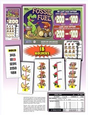 Hard Card - Pull Tickets - Game - Fossil Fuel -372 ct picture